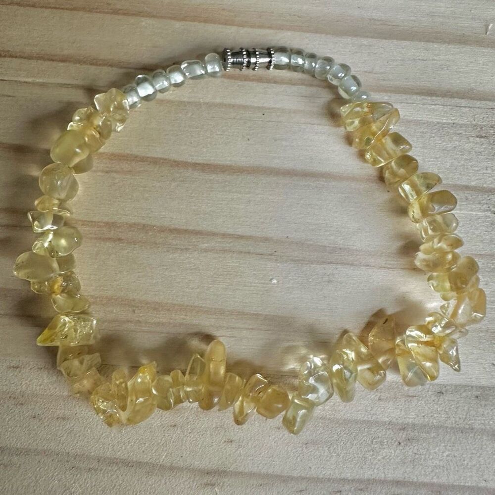 Genuine Citrine Chip Bracelet